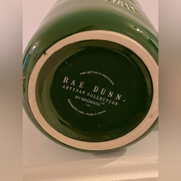 Rae Dunn Artisan Collection Green Mug Christmas Cheer NWT - Picture 3 of 3